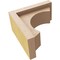 Ekena Millwork 3"W x 6"D x 6"H Classic Emerson Rough Cedar Woodgrain TimberThane Corbel, Primed Tan CORUR03X06X06EMRRCPR - alternate 5